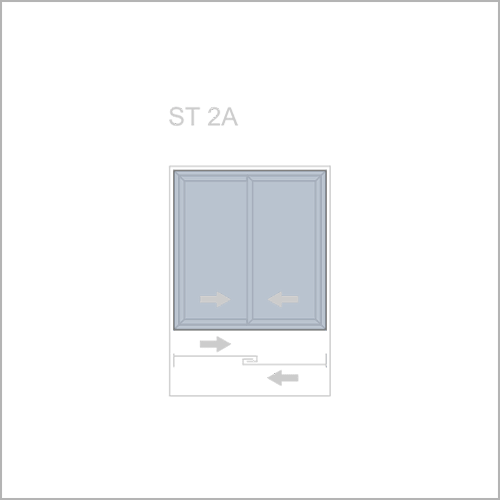 Раздвижные двери - схема ST 2A