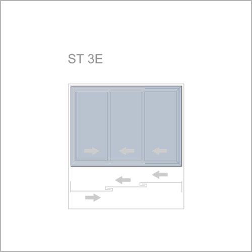 Раздвижные двери - схема ST 3E