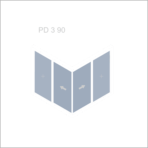 Раздвижные двери ПАНОРАМА ДИЗАЙН - схема PD 3 90