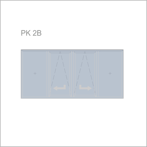Параллельно-отставные раздвижные откидные двери ПАСК PK 2B